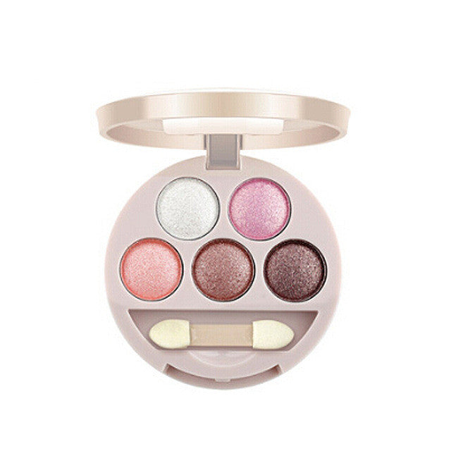 New Dual-use 5 Colors Eye Shadow Wet&Dry Eye Shadow for Lady 4 Style