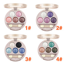 New Dual-use 5 Colors Eye Shadow Wet&Dry Eye Shadow for Lady 4 Style