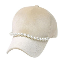 New Fashion Pearls Baseball Cap Women Luxury Solid Cotton Adjustable Hip-Hop Snapback Hats Women Winter Spring Autumn 2017 &02