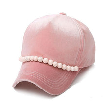 New Fashion Pearls Baseball Cap Women Luxury Solid Cotton Adjustable Hip-Hop Snapback Hats Women Winter Spring Autumn 2017 &02