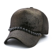 New Fashion Pearls Baseball Cap Women Luxury Solid Cotton Adjustable Hip-Hop Snapback Hats Women Winter Spring Autumn 2017 &02