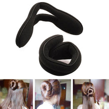 New Foam Magic Hair Styling Tool Hair Bun Maker Twist black