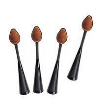New Pro Cosmetic Makeup Face Powder Blusher Toothbrush Curve Foundation Brush