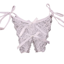 New Sexy Lace G-String For Women Open Crotch Bownot Solid Underwear Lady's Thongs And Pantes Lace Underpanties Lingerie 1215#