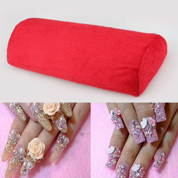New Soft Hand Cushion Pillow Rest Nail Art DIY Manicure Art Salon red