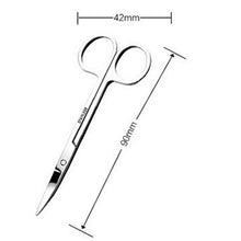 New Stainless Steel Small Eyebrow Nose Hair Scissors Cut Manicure Facial Trimming Tweezer Makeup Beauty Tool 88