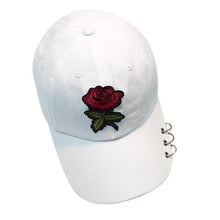New Summer Women 2017 Casual Baseball Cap Flower Embroidery Hat Cap Pink Black White Snapback Hats Women Men #01