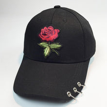New Summer Women 2017 Casual Baseball Cap Flower Embroidery Hat Cap Pink Black White Snapback Hats Women Men #01