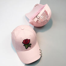 New Summer Women 2017 Casual Baseball Cap Flower Embroidery Hat Cap Pink Black White Snapback Hats Women Men #01