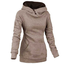 New Thick Women Hat Cap Hoody High Quality Outerwear Pullovers with Button and Pocket 70209