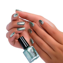 New Top Fashion 6ml Mirror Nail Polish Plating Silver Paste Metal Color Stainless Steel Mirror Silver Nail Polish For Nail Art