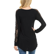 New Women Lace Stitching Long Sleeve O-Neck Tee Tops Female Solid Autumn Winter Basic T Shirt Women camisas femininas 2016 #1122