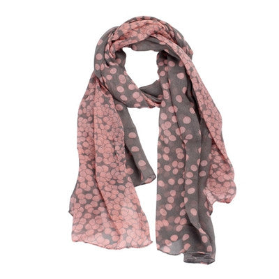New Womens Long Polka Dot Scarf Wraps Shawl Stole Soft Bufanda Negra Chiffon Scarves Women Best Choice Sciarpa #698