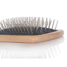 New Wooden Handle Massage Hair Brush with Metal Pins Message Comb with Air Cushion
