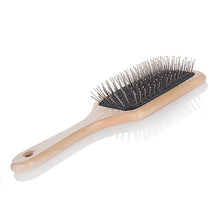 New Wooden Handle Massage Hair Brush with Metal Pins Message Comb with Air Cushion