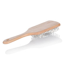 New Wooden Handle Massage Hair Brush with Metal Pins Message Comb with Air Cushion