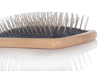 New Wooden Handle Massage Hair Brush with Metal Pins Message Comb with Air Cushion