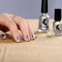 New and high quality Mirror Nail Polish Plating Silver Paste Metal Color Stainless Steel Mirror Silver Nail Polish for Nail Art