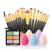 New fashion high quality 6-Color Concealer +20 Makeup Brush + Water Puff Puff Powder Puff pincel de base Anne