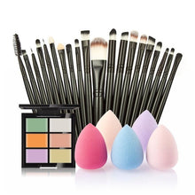 New fashion high quality 6-Color Concealer +20 Makeup Brush + Water Puff Puff Powder Puff pincel de base Anne