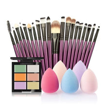 New fashion high quality 6-Color Concealer +20 Makeup Brush + Water Puff Puff Powder Puff pincel de base Anne