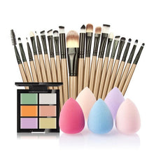 New fashion high quality 6-Color Concealer +20 Makeup Brush + Water Puff Puff Powder Puff pincel de base Anne