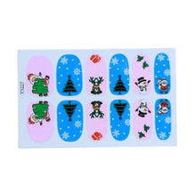 New fashion high quality Christmas Nail Art Transfer Stickers 3D Design Manicure Tips Decal Decoration Anne
