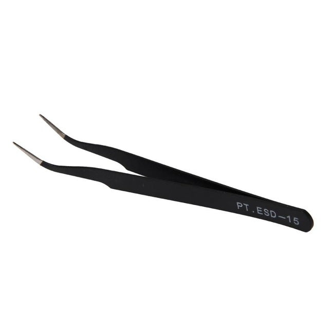New fashion high quality pointed and curved Precision Tweezer Antistatic Tweezers Stainless Tweezers Model 13 Anne