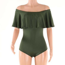 Off Shoulder Summer Overalls For Women Ruffles Sexy Bodysuit Lasies Summer Beachwear One Piece Jumpsuit#212