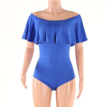 Off Shoulder Summer Overalls For Women Ruffles Sexy Bodysuit Lasies Summer Beachwear One Piece Jumpsuit#212