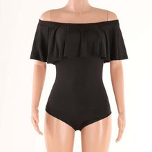 Off Shoulder Summer Overalls For Women Ruffles Sexy Bodysuit Lasies Summer Beachwear One Piece Jumpsuit#212