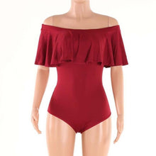 Off Shoulder Summer Overalls For Women Ruffles Sexy Bodysuit Lasies Summer Beachwear One Piece Jumpsuit#212