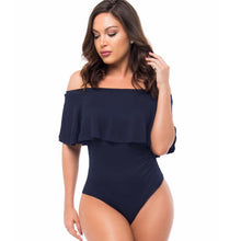 Off Shoulder Summer Overalls For Women Ruffles Sexy Bodysuit Lasies Summer Beachwear One Piece Jumpsuit#212