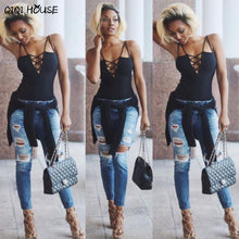 Off Shoulder Tops Sexy Cross Bandage Sleeveless Shirt Casual Basic Tops Roupas Feminina#E905
