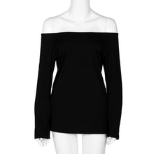 Off Shoulder Tops Striped Long Sleeve Sexy Slash neck Women Blouse Loose Basic Autumn Top Camisas Femininas 2016#C923