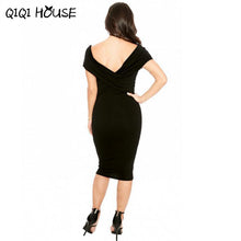 Office Dress Elegant Cross Drap V-Neck Dress Short Sleeve Shealth Sexy Summer Style Vestidos Cortos#C825
