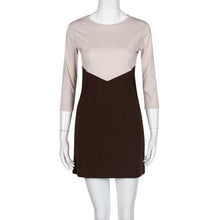 Office Dress Ladies Patchwork Women Autumn Mini Dress Loose Basic Wear Casual Dress Vestidos De Mujer#B12