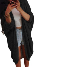 Oversized Knitted Jacket Plus Size 3XL Loose Long Sleeve Solid Women Coats Casual Cardigan Jacket Manteau Femme Printemps#C907