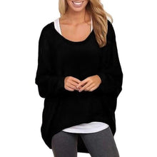 Oversized Sweater Casual Loose Bating Sleeve Pullovers Women Fall Outwear Knitted Winter Sweater Women Poncho Feminino#A Inverno