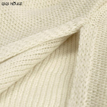 Oversized Sweater Solid Sexy V-Neck Long Sleeve Loose Autumn Outwear Pullovers Sweater Knitwear Casaco Feminino#C112