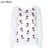 Owl Print Kawaii Clothes Women Autumn Long Sleeve Casual Loose Sweatshirts Basic Pullovers Clothes Ropa Deportiva Mujer#C930