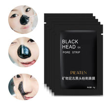 PILATEN fashion 10pcs Blackhead Remover Black Mud Deep Cleansing Purifying Peel Acne Face Mask Strawberry nose oily skin Anne