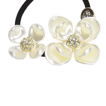 Pearls Diamond Flower Hair Band Rope Scrunchie Ponytail Holder
