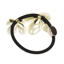 Pearls Diamond Flower Hair Band Rope Scrunchie Ponytail Holder