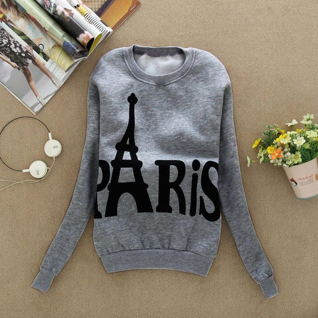 Pink Sweatshirt Women Print Letter Loose Pullovers Casual Long Sleeve Autumn Tops Felpe Donna Moletom#F922