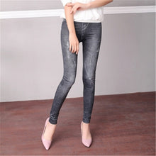 Plus Size Fashion Ankle Leggings Mid Denim Thin Legging 10 Colors High Quality 71851