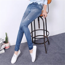 Plus Size Fashion Ankle Leggings Mid Denim Thin Legging 10 Colors High Quality 71851