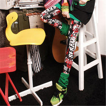 Plus Size Fashion Ankle Leggings Mid Print Thin Legging 7 Colors Rock Roll Style High Quality 71852