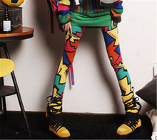 Plus Size Fashion Ankle Leggings Mid Print Thin Legging 7 Colors Rock Roll Style High Quality 71852