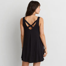 Plus Size S-6XL Oversize Dress Women Loose Back Bandage Summer Ladies Dresses Sleeveless O-neck Short Mini Dress 2017 #418